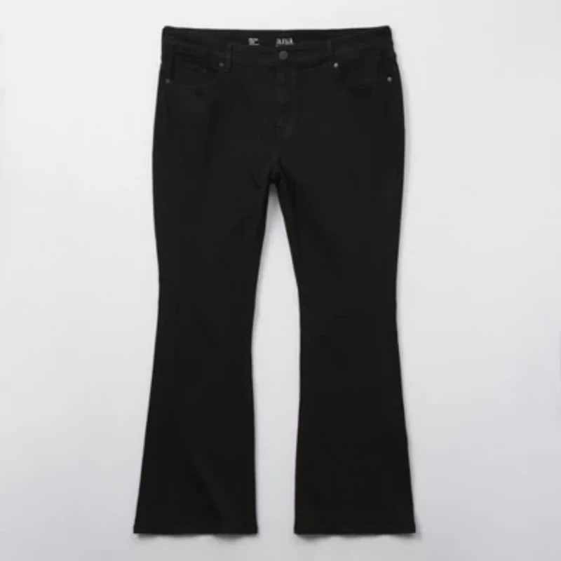 a.n.a - Plus Womens High Rise Flare Leg Jean