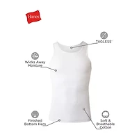 Hanes Comfortsoft Mens Sleeveless 4 Pack Tank