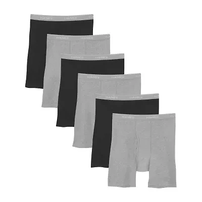 Hanes Freshiq Comfortflex Mens 6 Pack Boxer Briefs J349b6