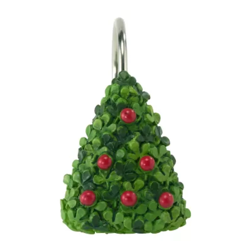 Avanti Nutcracker Trellis Shower Curtain Hooks