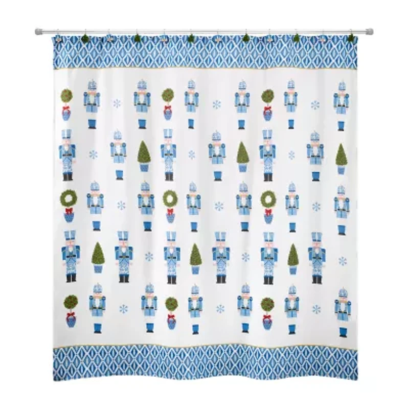 Avanti Nutcracker Trellis Shower Curtain