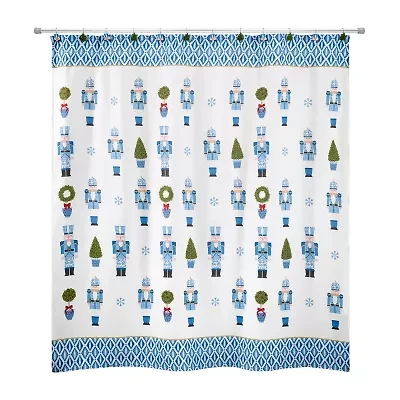 Avanti Nutcracker Trellis Shower Curtain