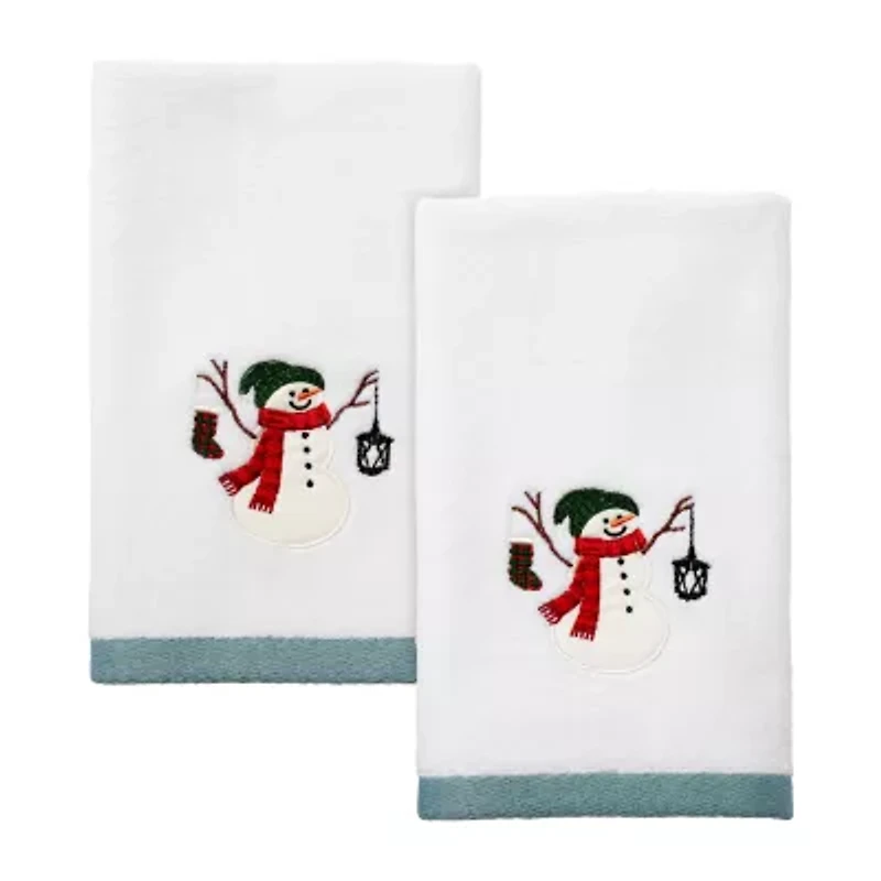 Avanti Snowman Park 2-pc. Fingertip Towel