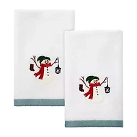 Avanti Snowman Park 2-pc. Fingertip Towel