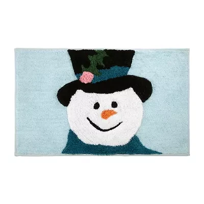 Avanti Blue Snoman Bath Rug