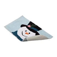 Avanti Blue Snoman Bath Rug