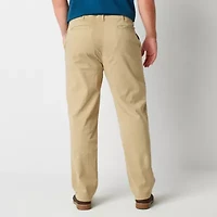 mutual weave Mens Big and Tall Relaxed Fit Flat Front Pants