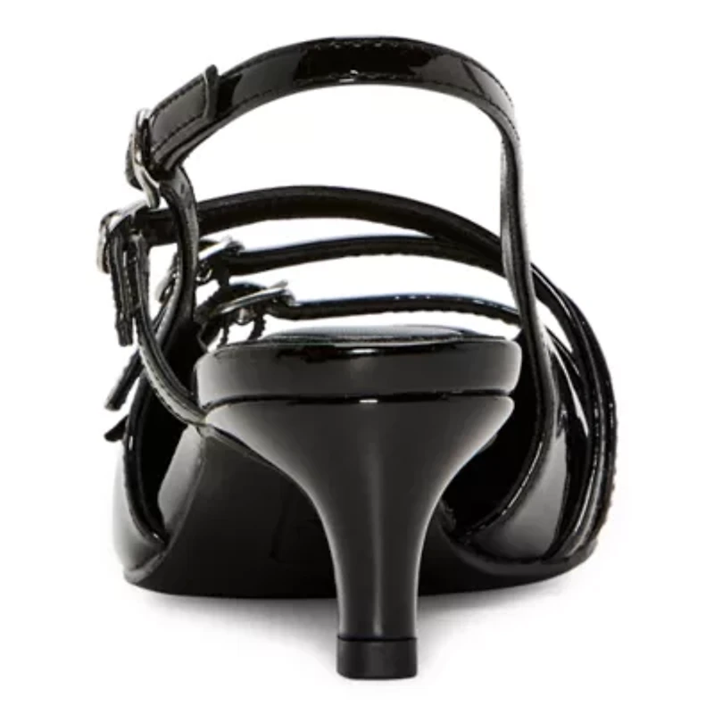 Worthington Sedrick Womens Pointed Closed Toe Kitten Heel Pumps