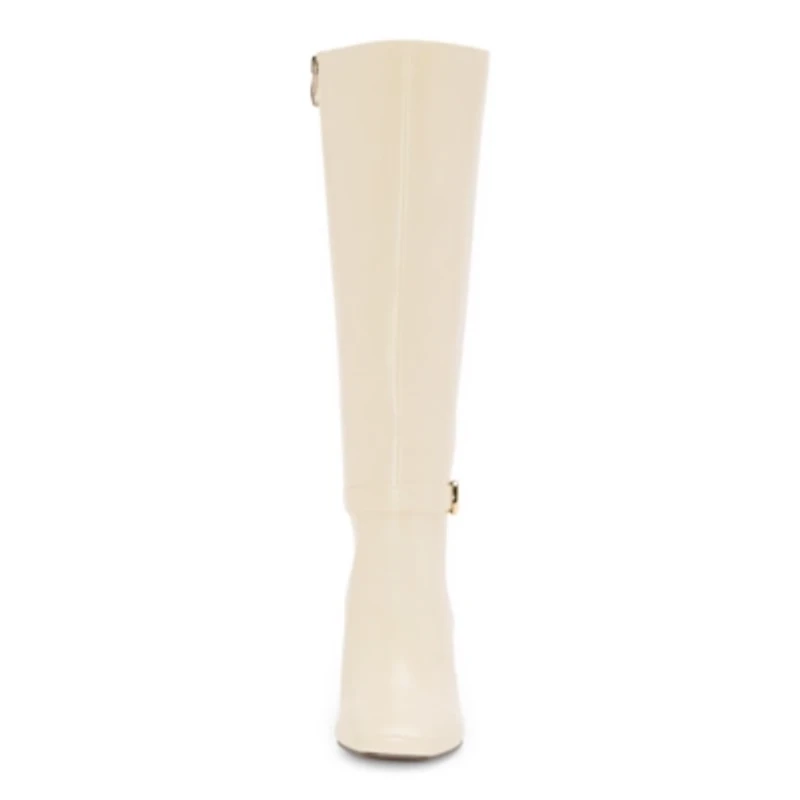 Liz Claiborne Womens Hutton Wide Calf Stacked Heel Riding Boots
