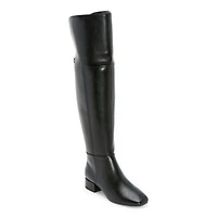 Liz Claiborne Womens Dover Flat Heel Over the Knee Boots