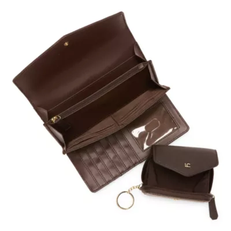 Liz Claiborne Zip Around 2-pc. Womens Envelope Wallet