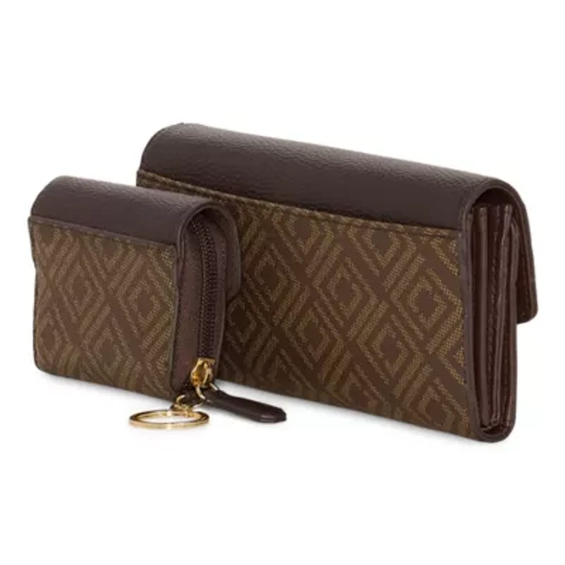 Liz Claiborne Zip Around 2-pc. Womens Envelope Wallet