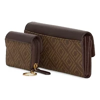 Liz Claiborne Zip Around 2-pc. Womens Envelope Wallet