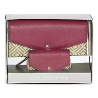 Liz Claiborne Zip Around 2-pc. Womens Envelope Wallet