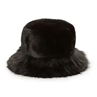 Mixit Faux Fur Womens Bucket Hat
