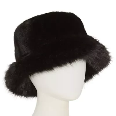 Mixit Faux Fur Womens Bucket Hat