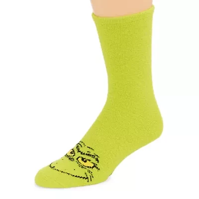 Unisex Adult 1 Pair Grinch Crew Socks