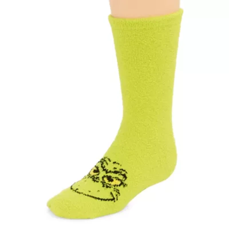 Little & Big Kid Unisex 1 Pair Big Kids Grinch Crew Socks