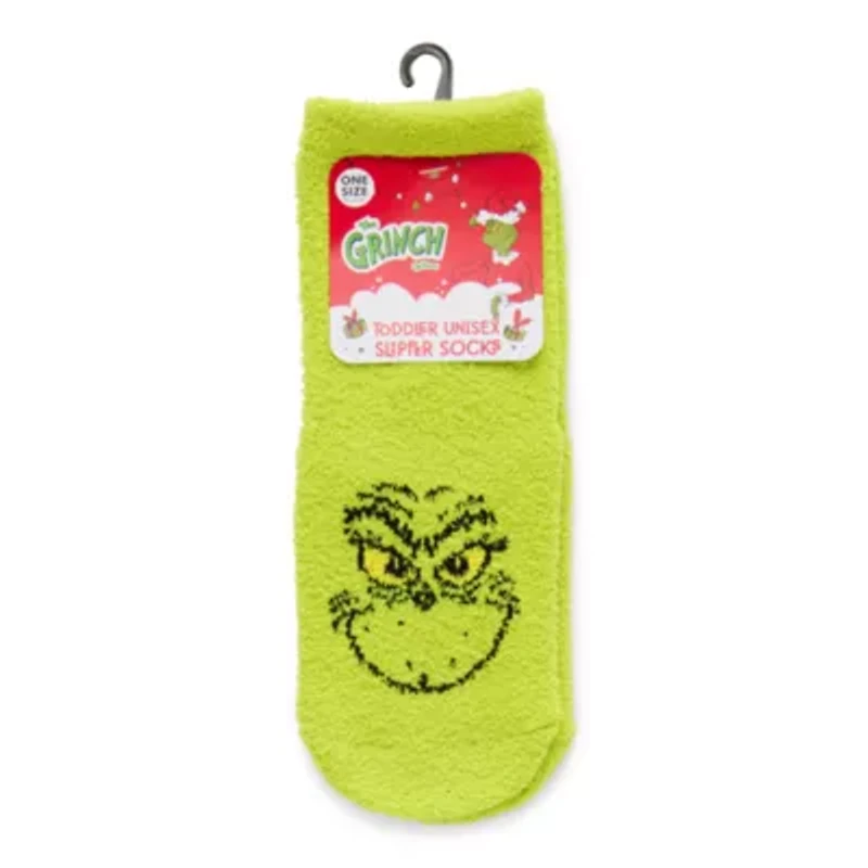 Unisex 1 Pair Toddler Grinch Crew Socks