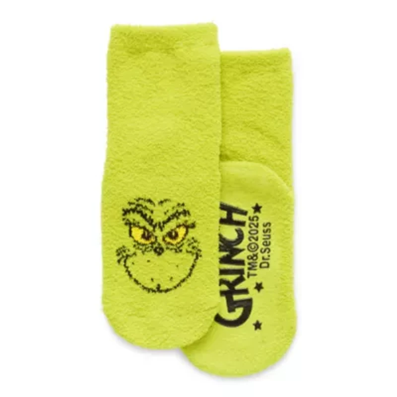 Unisex 1 Pair Toddler Grinch Crew Socks