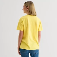 Pompompurrin Boyfriend Tee Womens Crew Neck Short Sleeve Regular Fit Juniors Graphic T-Shirt