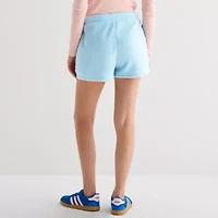 Stitch Sherpa Shorts Juniors Womens Pull-On Short