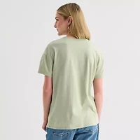 Womens Juniors Crew Neck Short Sleeve Regular Fit Princess & The Frog Graphic T-Shirt