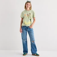 Womens Juniors Crew Neck Short Sleeve Regular Fit Princess & The Frog Graphic T-Shirt