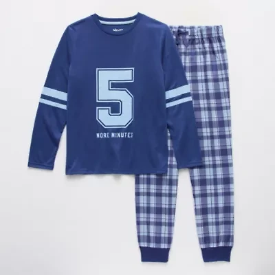 Sleep On It Little & Big Kid Boys Crew Neck Long Sleeve 2-pc. Pajama Sets