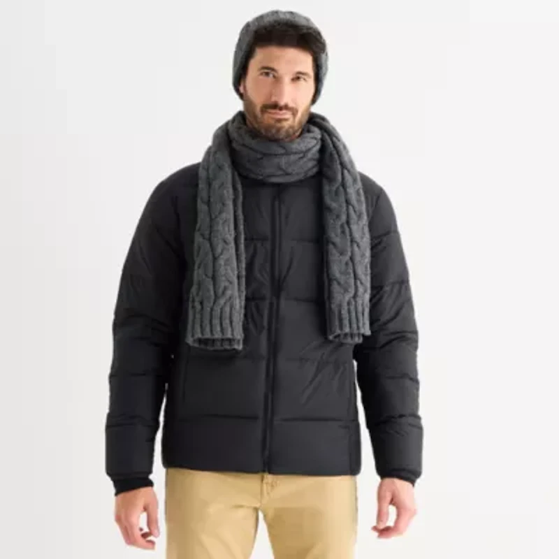St. John's Bay Cable Knit Hat & Scarf Set Scarf