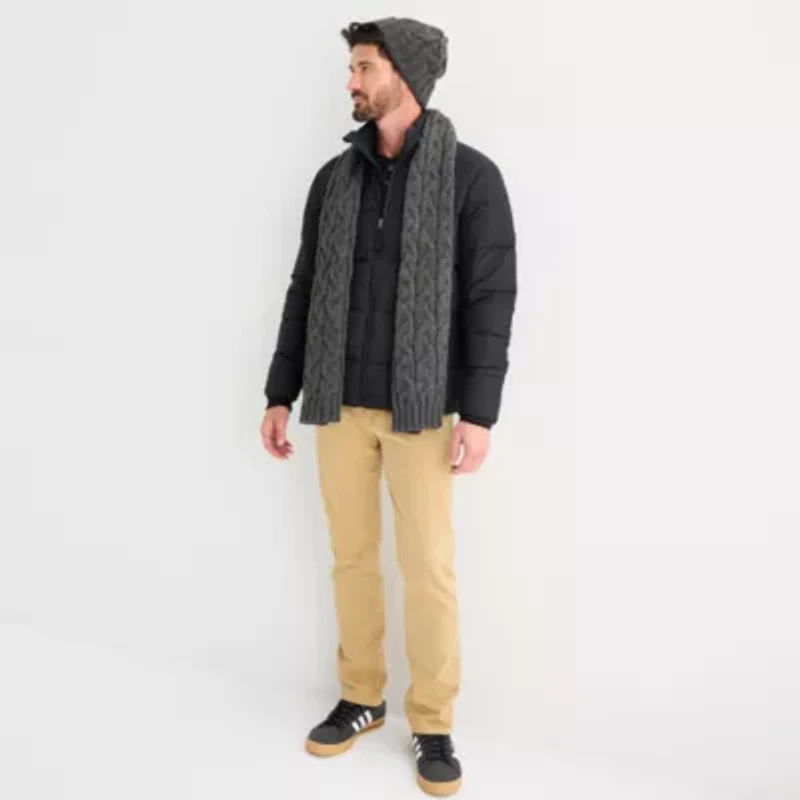St. John's Bay Cable Knit Hat & Scarf Set Scarf