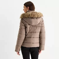 Maralyn And Me Womens Juniors Heavyweight Puffer Jacket