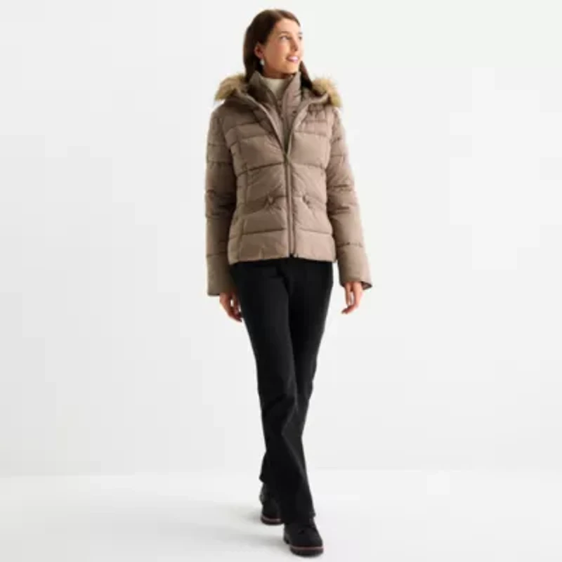 Maralyn And Me Womens Juniors Heavyweight Puffer Jacket