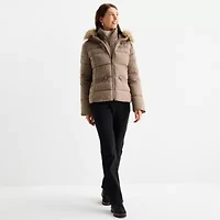 Maralyn And Me Womens Juniors Heavyweight Puffer Jacket