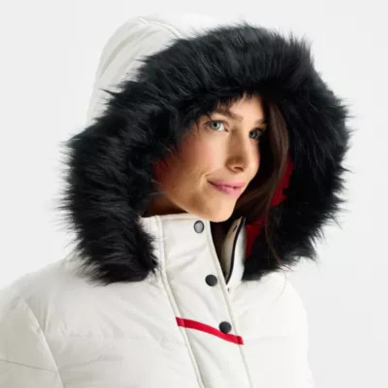 Maralyn And Me Womens Juniors Heavyweight Puffer Jacket