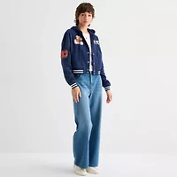 Forever 21 Womens Fleece Hooded Lightweight Juniors Bomber Jacket
