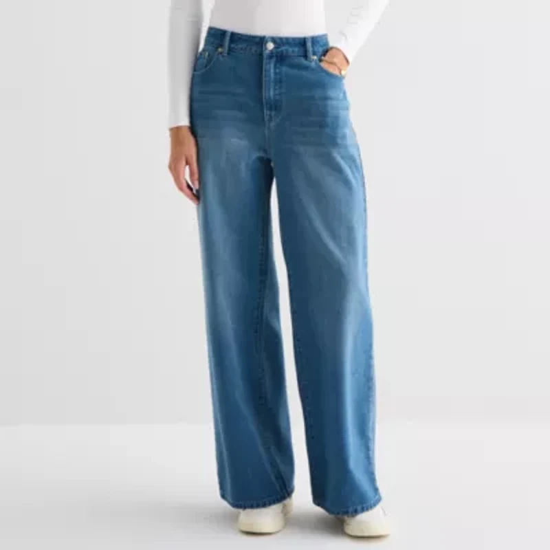 Forever 21 Womens Juniors Low Rise Straight Leg Jean