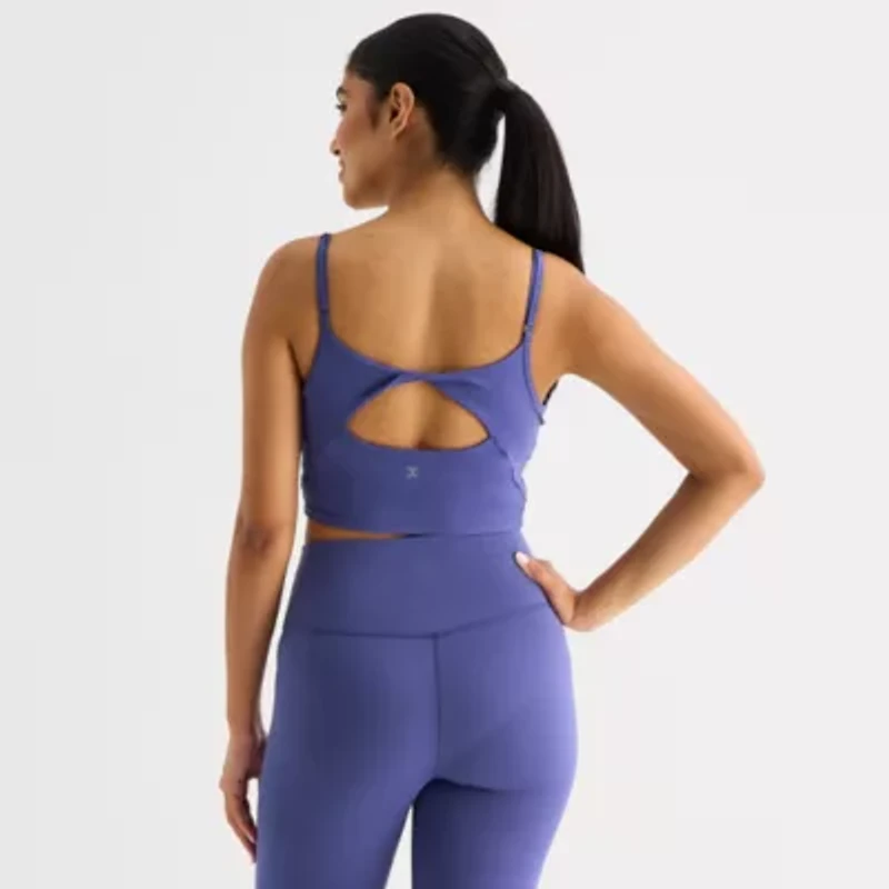 Xersion Twist Cutout Long Line Bra