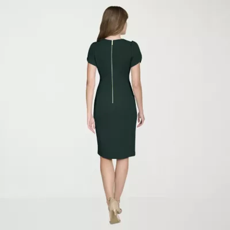 Marc New York Womens Short Sleeve Sheath Dress