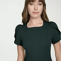Marc New York Womens Short Sleeve Sheath Dress