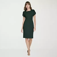 Marc New York Womens Short Sleeve Sheath Dress