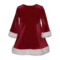Bonnie Jean Toddler Girls Long Sleeve Fit + Flare Dress