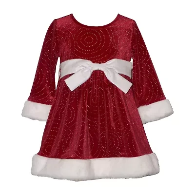 Bonnie Jean Toddler Girls Long Sleeve Fit + Flare Dress