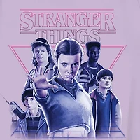 Big Kid Girls Crew Neck Short Sleeve Regular Fit Stranger Things Graphic T-Shirt