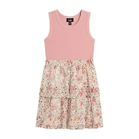 by&by girl Little & Big Kid Girls Sleeveless Floral Dress Set