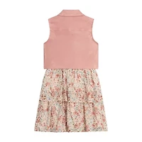 by&by girl Little & Big Kid Girls Sleeveless Floral Dress Set