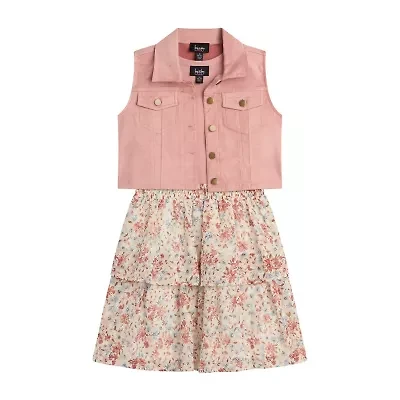 by&by girl Little & Big Kid Girls Sleeveless Floral Dress Set