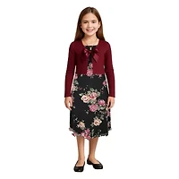 Lilt Big Kid Girls Floral Dress Set