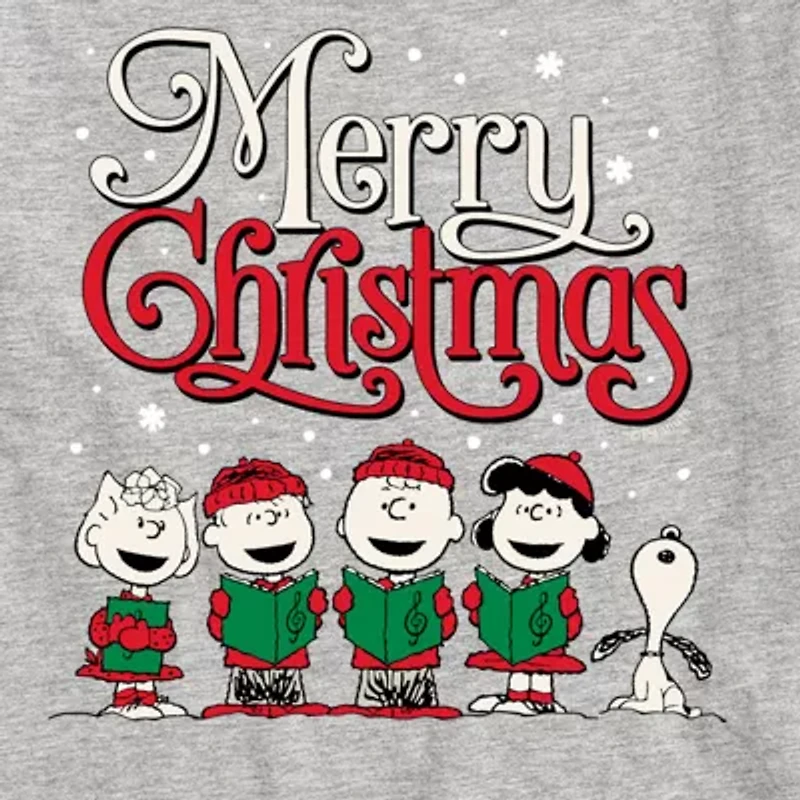 Little & Big Kid Boys Crew Neck Short Sleeve Regular Fit Peanuts Graphic T-Shirt
