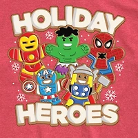 Little & Big Kid Boys Crew Neck Short Sleeve Regular Fit Avengers Graphic T-Shirt
